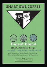 Load image into Gallery viewer, Smart Owl Coffee Digest Blend Label
