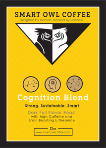 Smart Owl Coffee Cognition Blend Label