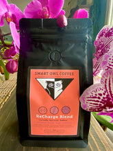 Load image into Gallery viewer, Image of Smart Owl Coffees detox blend "ReCHARGE BLEND" product shot. | Smart Owl Coffee