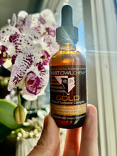 Load image into Gallery viewer, GOLD DROPS Smart OWLchemy - 2oz Potent Turmeric Extract
