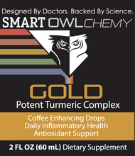 Load image into Gallery viewer, GOLD DROPS Smart OWLchemy - 2oz Potent Turmeric Extract
