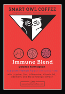Smart Owl Coffee Immunity Blend Coffee Label